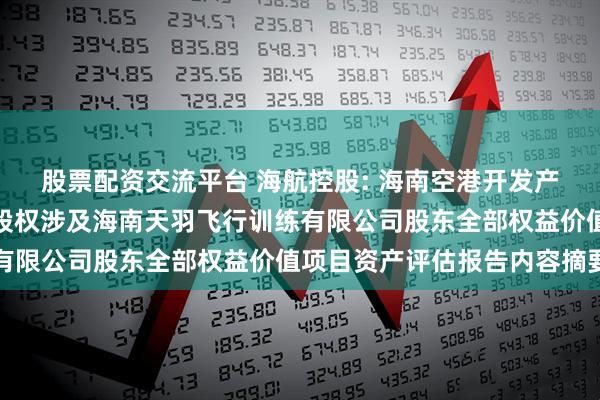 股票配资交流平台 海航控股: 海南空港开发产业集团有限公司拟转让股权涉及海南天羽飞行训练有限公司股东全部权益价值项目资产评估报告内容摘要
