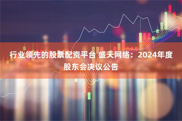 行业领先的股票配资平台 盛天网络：2024年度股东会决议公告